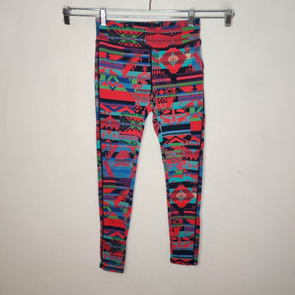 Chaps Aztec Pattern Leggings‎ Skinny Cotton Stretch Southwestern